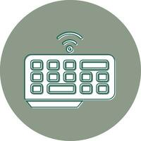 Wireless Keyboard Vector Icon