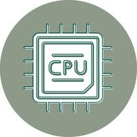 icono de vector de cpu