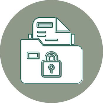 Secure Folder Vector Icon