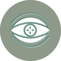 Bionic Contact Lens Vector Icon