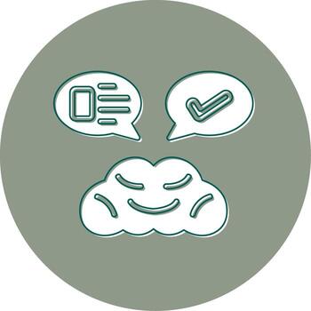 icono de vector de pensamiento