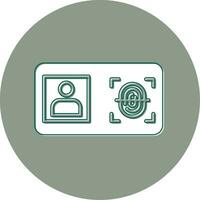 Biometric Identification Vector Icon