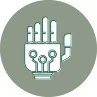 Robotic Hand Vector Icon