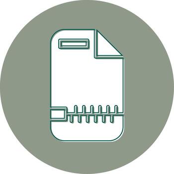 Zip File Vector Icon