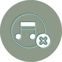 No Music Vector Icon