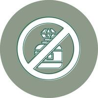 No perfume vector icono