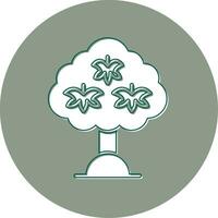 icono de vector de hoja de arce