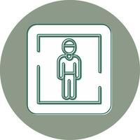 Male Toilet Sign Vector Icon