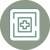 icono de vector de hospital