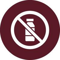 No Bottle Vector Icon