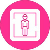 Male Toilet Sign Vector Icon