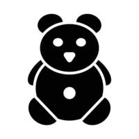 Teddy Bear Vector Glyph Icon For Personal And Commercial Use.