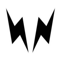 Thunder Vector Glyph Icon For Personal And Commercial Use.