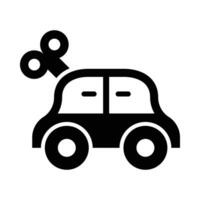 Car Toy Vector Glyph Icon For Personal And Commercial Use.