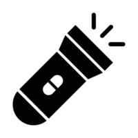 Torch Vector Glyph Icon For Personal And Commercial Use.