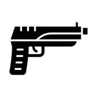 pistola vector glifo icono para personal y comercial usar.