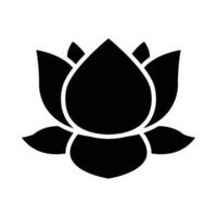Lotus Vector Glyph Icon For Personal And Commercial Use.