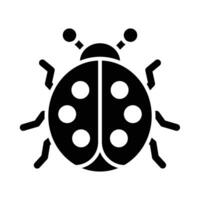 Ladybug Vector Glyph Icon For Personal And Commercial Use.
