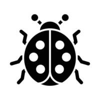 Ladybug Vector Glyph Icon For Personal And Commercial Use.