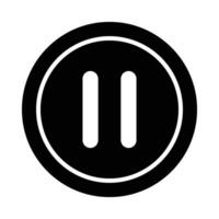 Pause Vector Glyph Icon For Personal And Commercial Use.
