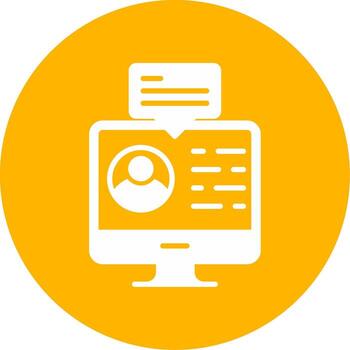 digital asistente vector icono