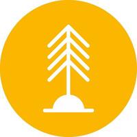 icono de vector de árbol de pino