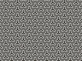 Vector Japanese Seamless Monochrome Vintage Pattern. Horizontally And Vertically Repeatable.