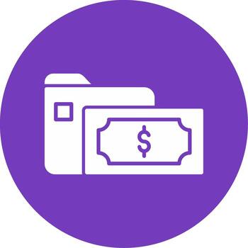 icono de vector de carpeta