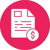 Financial Report Vector Icon