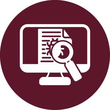 icono de vector de error