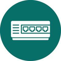 Network Hub Vector Icon