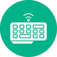 Wireless Keyboard Vector Icon