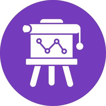 icono de vector de presentación