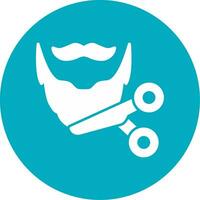 Beard Trimming Vector Icon