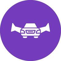 icono de vector de coche volador