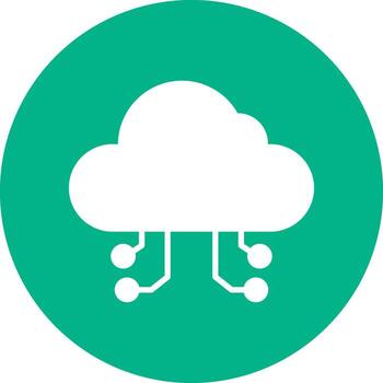 Cloud Computing Vector Icon