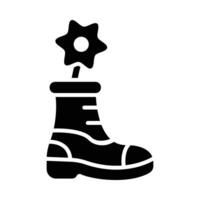 Boot Vector Glyph Icon For Personal And Commercial Use.