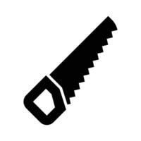 Hand Saw Vector Glyph Icon For Personal And Commercial Use.