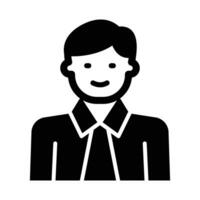 Man Vector Glyph Icon For Personal And Commercial Use.