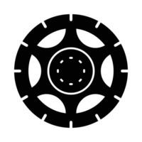 Tire Vector Glyph Icon For Personal And Commercial Use.