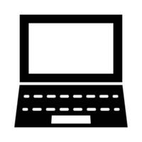Laptop Vector Glyph Icon For Personal And Commercial Use.