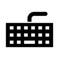 Computer Keyboard Vector Glyph Icon For Personal And Commercial Use.