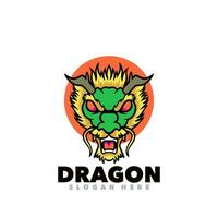 logotipo de la mascota del dragón vector