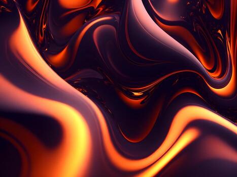 Futuristic 3d Abstract Background. Gradient 3d render multicolor premium background. AI Generative photo