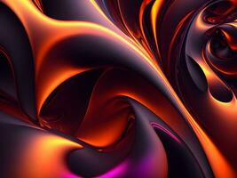 Futuristic 3d Abstract Background. Gradient 3d render multicolor premium background. AI Generative photo