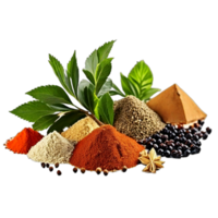 especiaria ingredientes transparente fundo ai generativo png