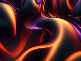 Futuristic 3d Abstract Background. Gradient 3d render multicolor premium background. AI Generative photo