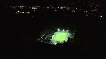 night view of the stadium video