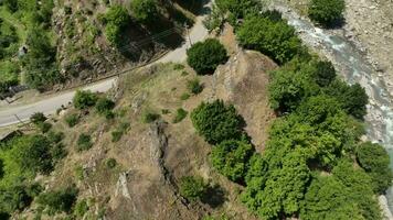 aerial view of the road in summer video