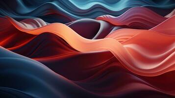 waveforms of diagonal fabric, digital art illustration, Generative AI photo